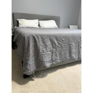 Kenneth Cole Grey Duvet California king Linen &Cotton 105 * 93